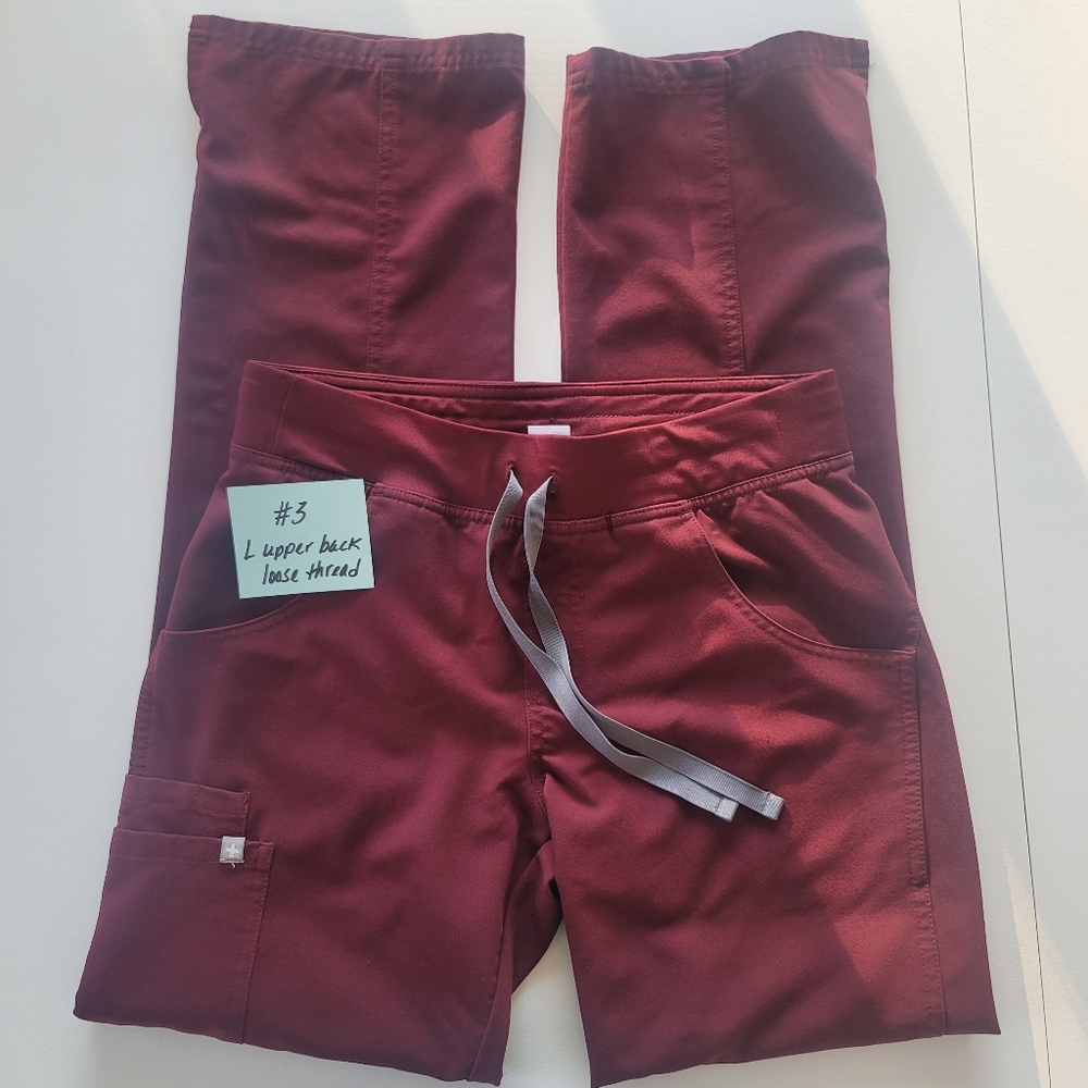 Figs Kade Cargo Pants Burgundy XS